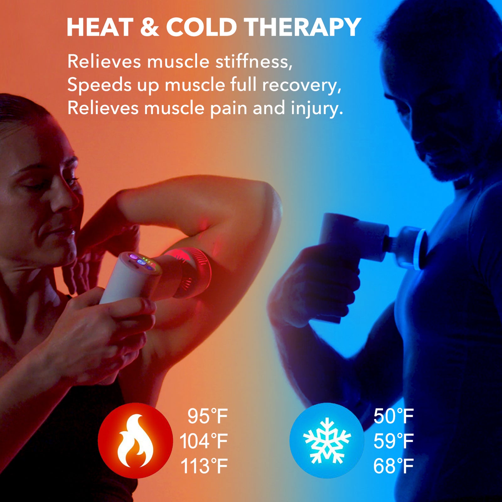 Hot and Cold Massage Gun PRO